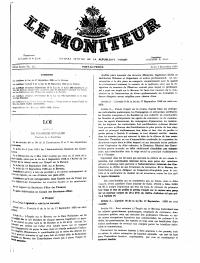 (FY1960) Fiscal Acts of 3 December 1959 (Le Moniteur, 112th year No. 125)