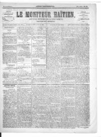 (1864-11-03) Dekrè Sena a sou echanj ratifikasyon trete amitye, komès ak navigasyon ak ekstradisyon ant Ayiti ak Etazini (Jounal Ofisyèl Repiblik la, 29yèm ane)