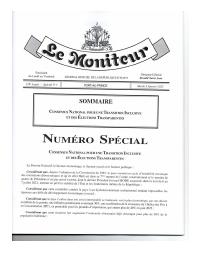 Consensus National pour une Transition Inclusive et des Élections Transparentes (Le Moniteur, 178e année, Spécial No 1, 3 janvier 2023)