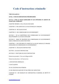 Code of Criminal Procedure of Haiti