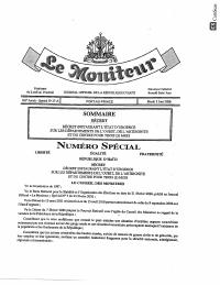 (2026-06) Dekrè ki mete eta dijans nan depatman Lwès, Latibonit ak Sant pou twa mwa (Le Moniteur, Espesyal N° 27-A, 2 jen 2026)