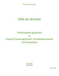 Environmental and urban development plan for Jérémie