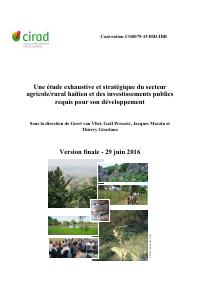 A Comprehensive and Strategic Study of Haiti's Agricultural and Rural Sector and the Public Investment Required for its Development
