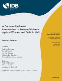 A Community-Based Intervention to Prevent Violence against Women and Girls in Haiti