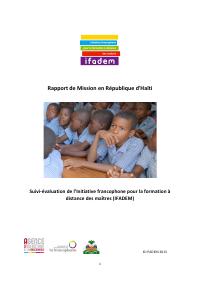 Mission Report: Monitoring and Evaluation of IFADEM in Haiti