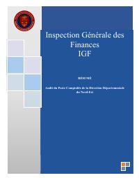 (2010-07) IGF Mission Summary (July 2010): Audit du Poste Comptable de la Direction Départementale du Nord-Est