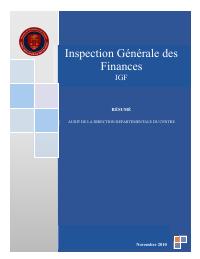 (2010-11) IGF Mission Summary (November 2010): Audit de la direction départementale du Centre