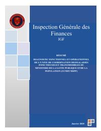 (2020-01) IGF Mission Summary (January 2020): Diagnostic fonctionnel et opérationnel de l'unité de coordination desmaladies infectieuses et transmissibles du ministère de la santé publique etde la population (UCMIT/MSPP)