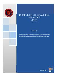 (2023-02) IGF Mission Summary (February 2023): Audit portant sur les mécanismes de collecte et de comptabilisation des redevances alimentant le Fonds