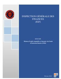 (2023-02) IGF Mission Summary (February 2023): Mission d’audit comptable et financier du Fonds d’Entretien Routier (FER) Février 2023 SOMMAIRE GÉNÉRALI
