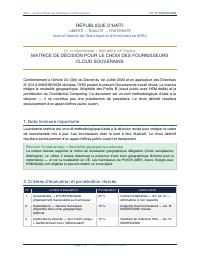 (2026) Dokiman travay N° 002/IHSI/2026 : matris desizyon pou chwazi founisè cloud souvren