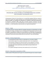 (2026) Enstriksyon teknik N° 001/IHSI/2026 : pwosedi pou evalye ak apwouve kaye chaj teknik yo