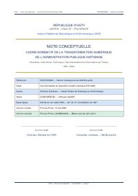 (2026) Concept Note: Normative Framework for the Digital Transformation of the Haitian Public Administration, 2026