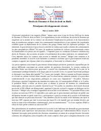 (2020-12) Human Rights and the Rule of Law in Haiti: Key Recent Developments, March through October 2020