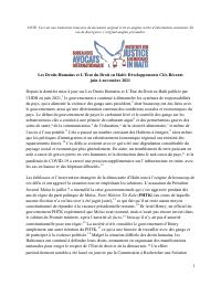 (2022-04) Human Rights and the Rule of Law in Haiti: Key Recent Developments, June through November 2021
