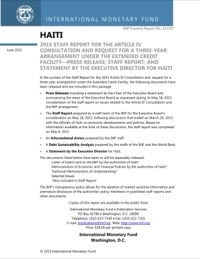 (2015) Haiti 2015 Article IV Consultation and ECF Request