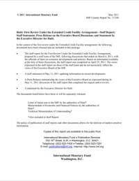 (2011) Haiti First ECF Review