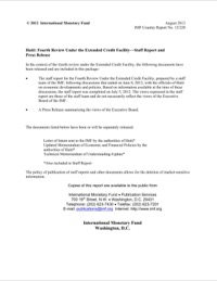 (2012) Haiti Fourth ECF Review
