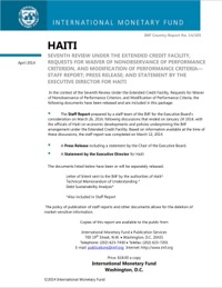 (2014) Haiti Seventh ECF Review