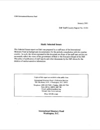 (2001) Haiti Selected Issues