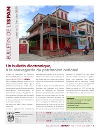 (2009-06) Bulletin of the ISPAN, No. 1: A Bulletin for Safeguarding the National Heritage