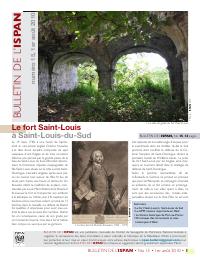 (2010-08) Bulletin of the ISPAN, No. 15: Fort Saint-Louis at Saint-Louis-du-Sud