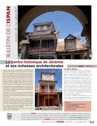 (2011-07) Bulletin of the ISPAN, No. 26: The Historic Centre of Jérémie and Its Architectural Riches