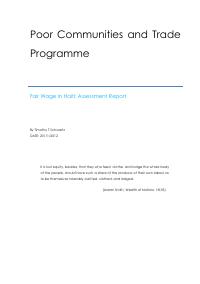 Fair Wage in Haiti: Assessment Report