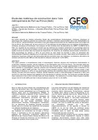 Geotechnical and Seismic-Risk Work in Port-au-Prince