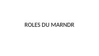 (2017-03) Roles of MARNDR in Post-Matthew Recovery