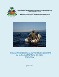 (2010-2014) National Programme for the Development of Maritime Fisheries in Haiti