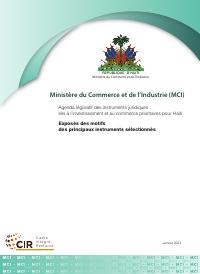 (2023-01) Legislative Agenda of Priority Legal Instruments for Trade and Investment in Haiti
