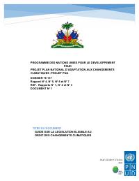(2022) Guide to Legislation Eligible for Climate Change Law