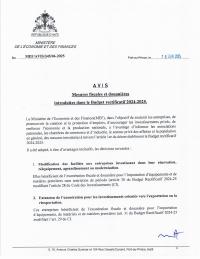 (2025) Notice: Tax and Customs Measures in the Revised Budget 2024-2025