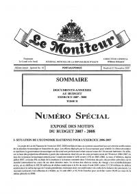 (FY2007-2008) Annexes to the General Budget
