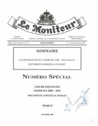 (FY2009-2010) Annexes to the General Budget