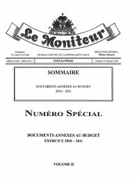 (FY2010-2011) Annexes to the General Budget