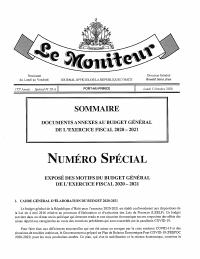 (2020-10) Annexes to the FY2020-2021 General Budget: Statement of Motives and Medium-Term Macroeconomic Framework