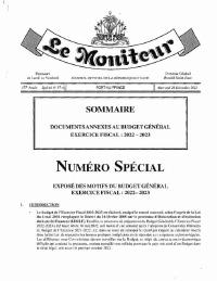 (FY2022-2023) Annexes to the General Budget