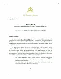 (2013-03) Budget framing letter for FY2013-2014