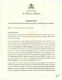 (2020-03) Budget framework letter for fiscal year 2019-2020