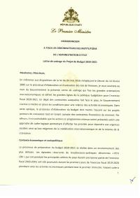 (2020-09) Prime Minister's Budget Framework Letter for FY2020-2021