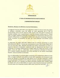 (2024-09) Prime Minister's budget framing letter for FY2024-2025