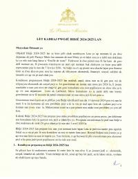 (2024-09) Budget Framework Letter for FY2024-2025 (Lettre de Cadrage)