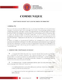 (2025) Adoption of the 2025-2026 Budget in the Council of Ministers