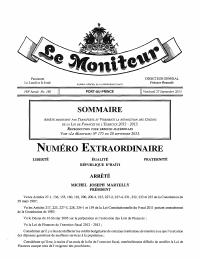 (FY2012-2013) Decree reallocating budget appropriations by transfers and virements