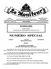 (2005) Decree on the Organization of the Central State Administration