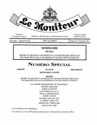 Decree Establishing the Special Rules and Procedures for Defense or National Security Public Procurement