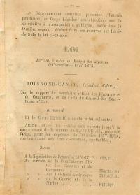 (FY1878) Lwa ki fikse bidjè depans ekzèsis 1877-1878 (Bilten lwa ak zak)