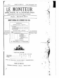(FY1925) General Budget for the 1924-1925 Financial Year (Le Moniteur, No. 78, 29 September 1924)